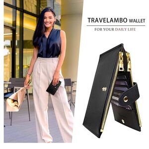 Travelambo Womens Wallet RFID Blocking Bifold Multi Card Case Wallet